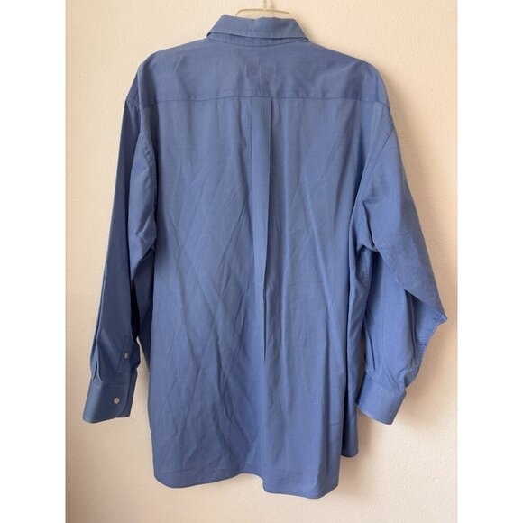 Vintage Gitman Bros Shirt Men’s 33 Blue Oxford Button Down Collar Cotton TTX PP - Picture 2 of 13